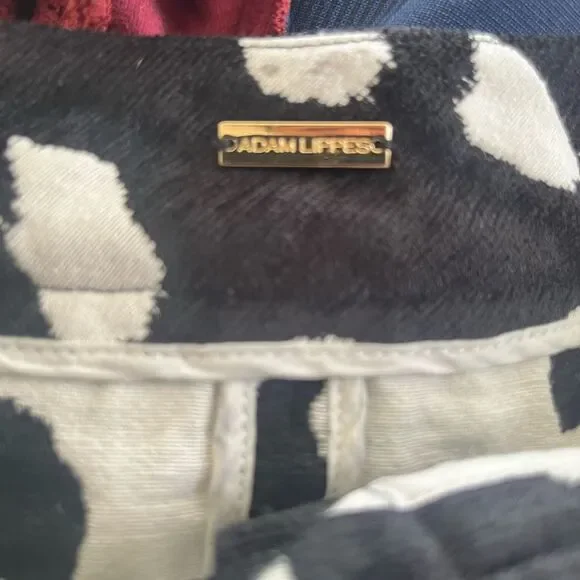 Adam Lippes Black White Spotted Pattern Jacquard‎ Mini Skirt - Picture 5 of 9